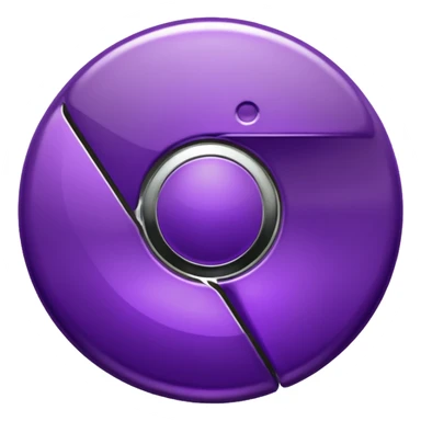 dark purple google chrome logo sticker