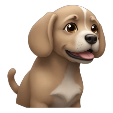 Deux caca qui se font un câlin sticker