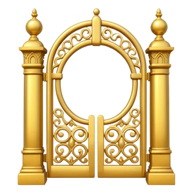 Gate made with Gold sticker