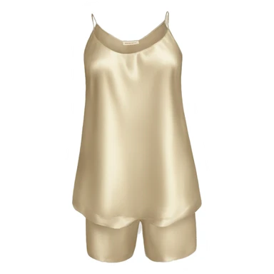 Beige silk camisole pjs sticker