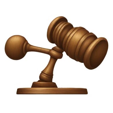 judge's gavel sticker