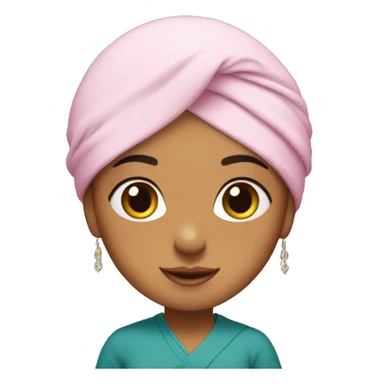 Sikh Girl wearing a around turban  sticker