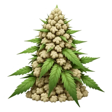 white color marijuana sticker
