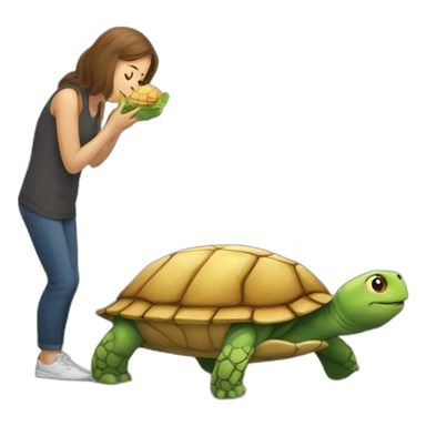 Chat qui mange une tortue sticker