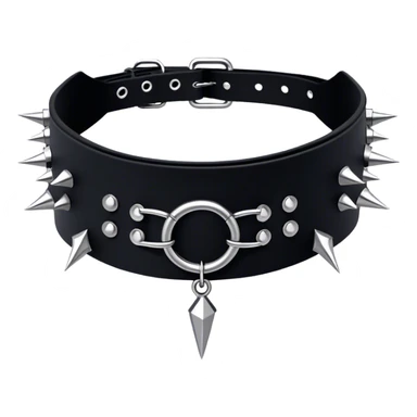  goth spike choker collar sticker