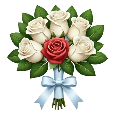 The bride's bouquet sticker