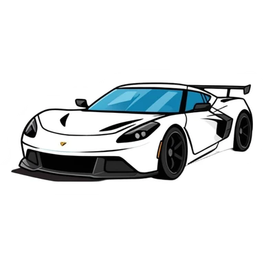 sports car sticker