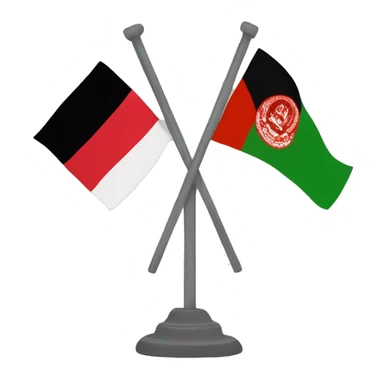 afghan flag and bengali flag sticker