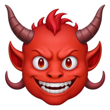 Red demon Emoji sticker