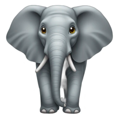 éléphant avec une souris sticker