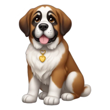 Cute little Saint Bernard sticker