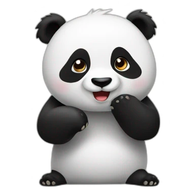 Panda teasing sticker