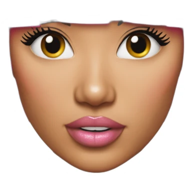  Nicki minaj pink hair frange sticker
