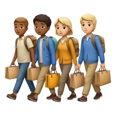 Migration out of Africa sticker