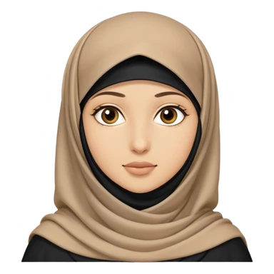 Niqab hijab girl sticker