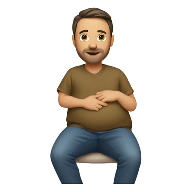 man pregnant sticker