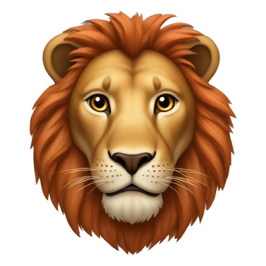 Lion avec la peau rouges  sticker