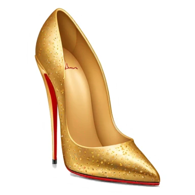 louboutin gold 10 cm stiletto sticker