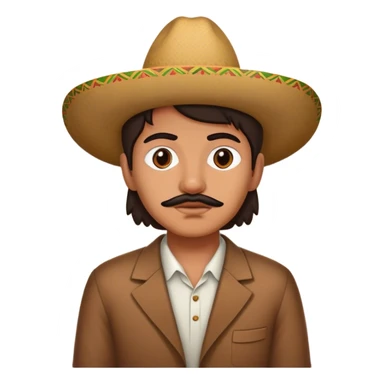Mexican person on wall sticker