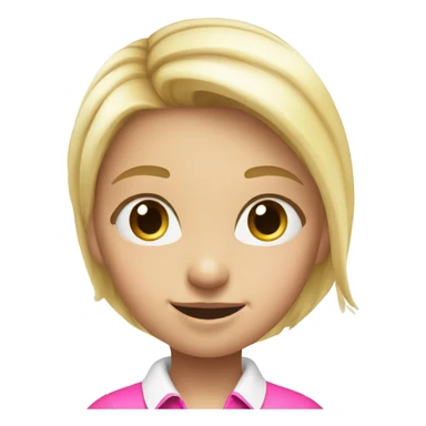 Cute blonde girl with pink golf balls  sticker