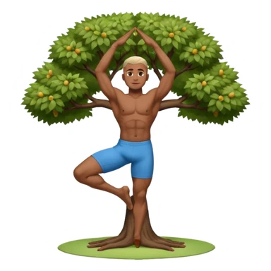 Yoga Practitioner black man  sticker