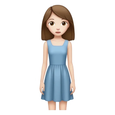 anorexic white girl with brunnete hair sticker