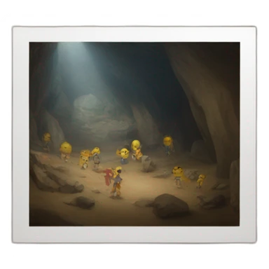 paintings in the caves sticker