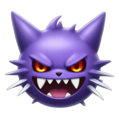 gengar pokemon and hello kitty sticker