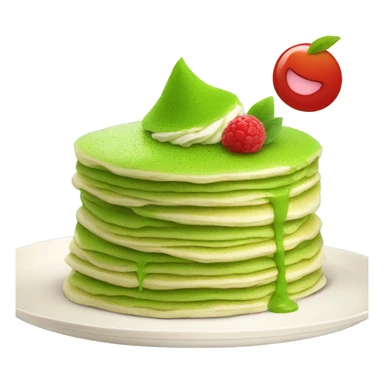 Matcha crepe cake sticker