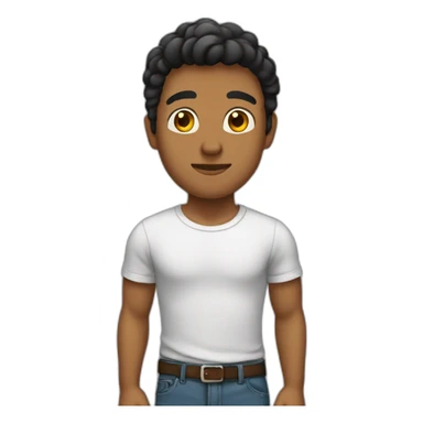 Hombre joven sin pelo sticker