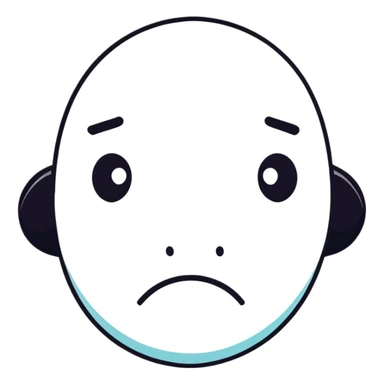 sad face sticker