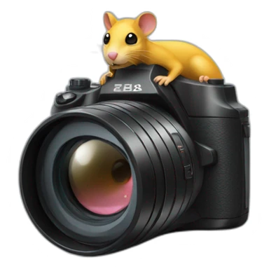 big - camera - with a rat's sticker