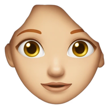 Une fille rousse yeux verts sticker