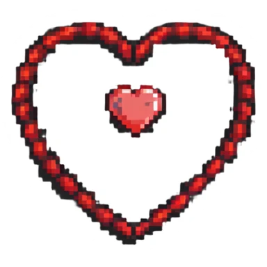 red heart, classic love symbol sticker