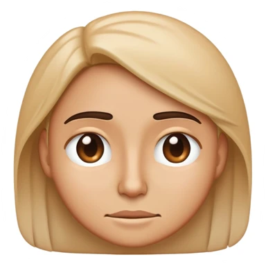 An iPhone style emoji of a person giving a side eye sticker