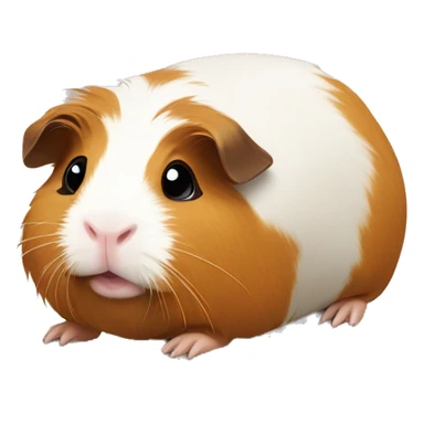 Guinea pig with a broken foot  sticker