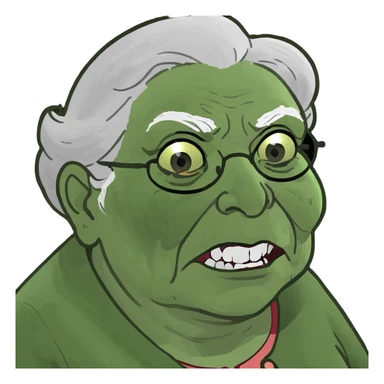 Grandma mad sticker