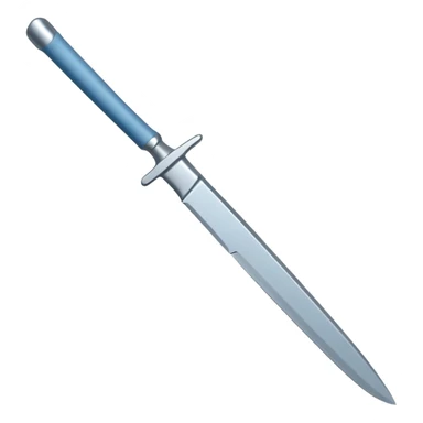 A blue-greyish metallic scalpel knife sticker