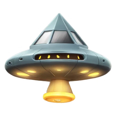 UFO alien spaceship birdhouse  sticker