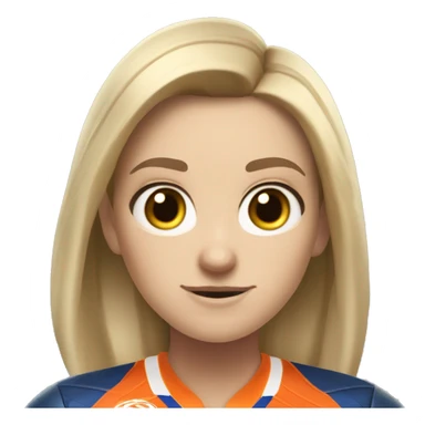 a white girl from the neatherland who is mad about a game called Rocket league which is like football with cars  sticker