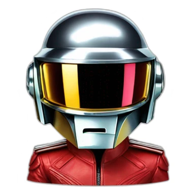 daft punk red sticker