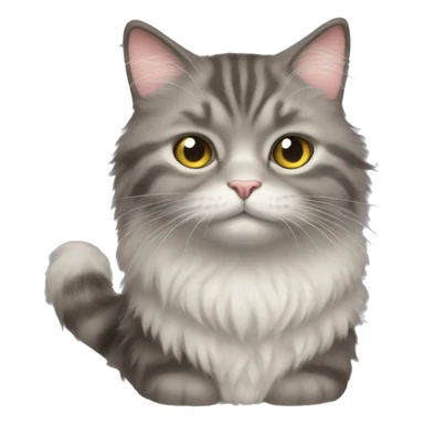 sup fluffy cat sticker