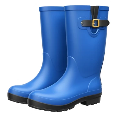 blue waterproof boots sticker