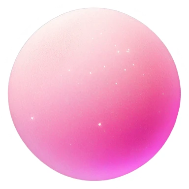 Pink ombre moon with glitter sticker