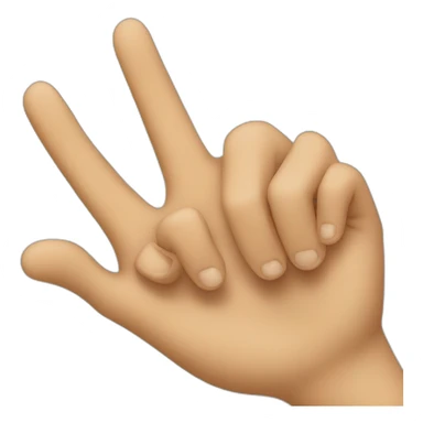 crossing fingers sticker