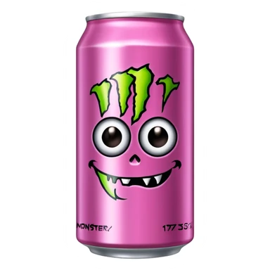Normal can of monster energy drink nothing else no extra details needed just the real monster can  make it pink  sticker
