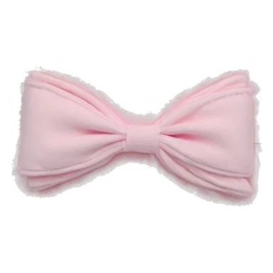 Fold babypink blanket with bow sticker