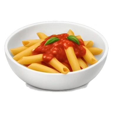 penne with red sauce in a bowl sticker