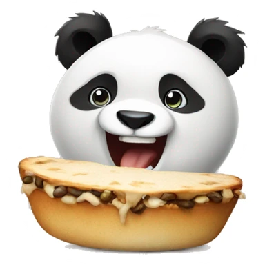 Hungry panda sticker
