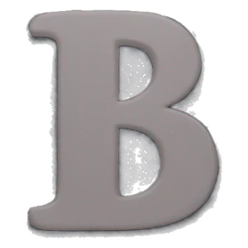 letters B sticker